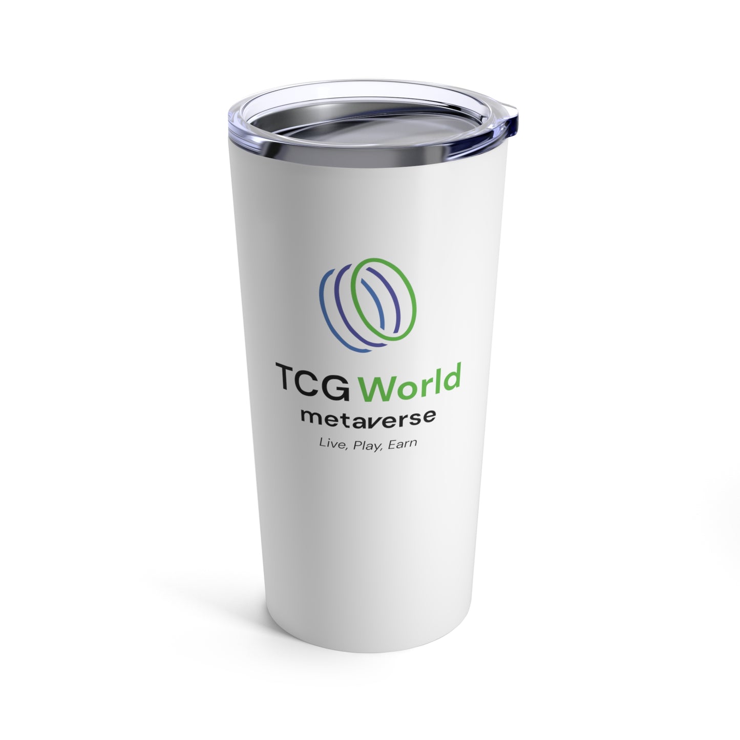 TCG World Drink Tumbler, 20oz White