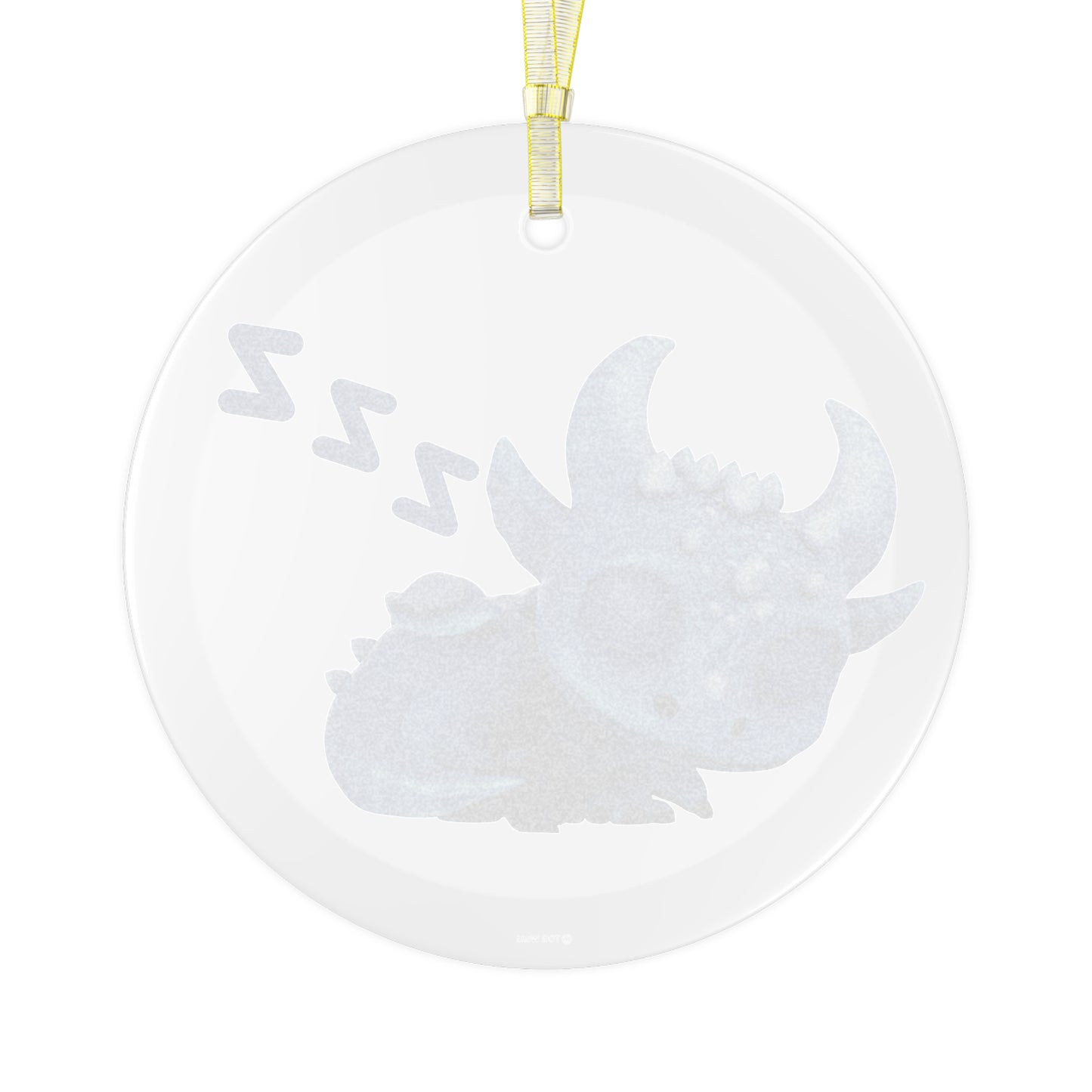 Sleeping Baby Boreas Dragon Glass Ornament