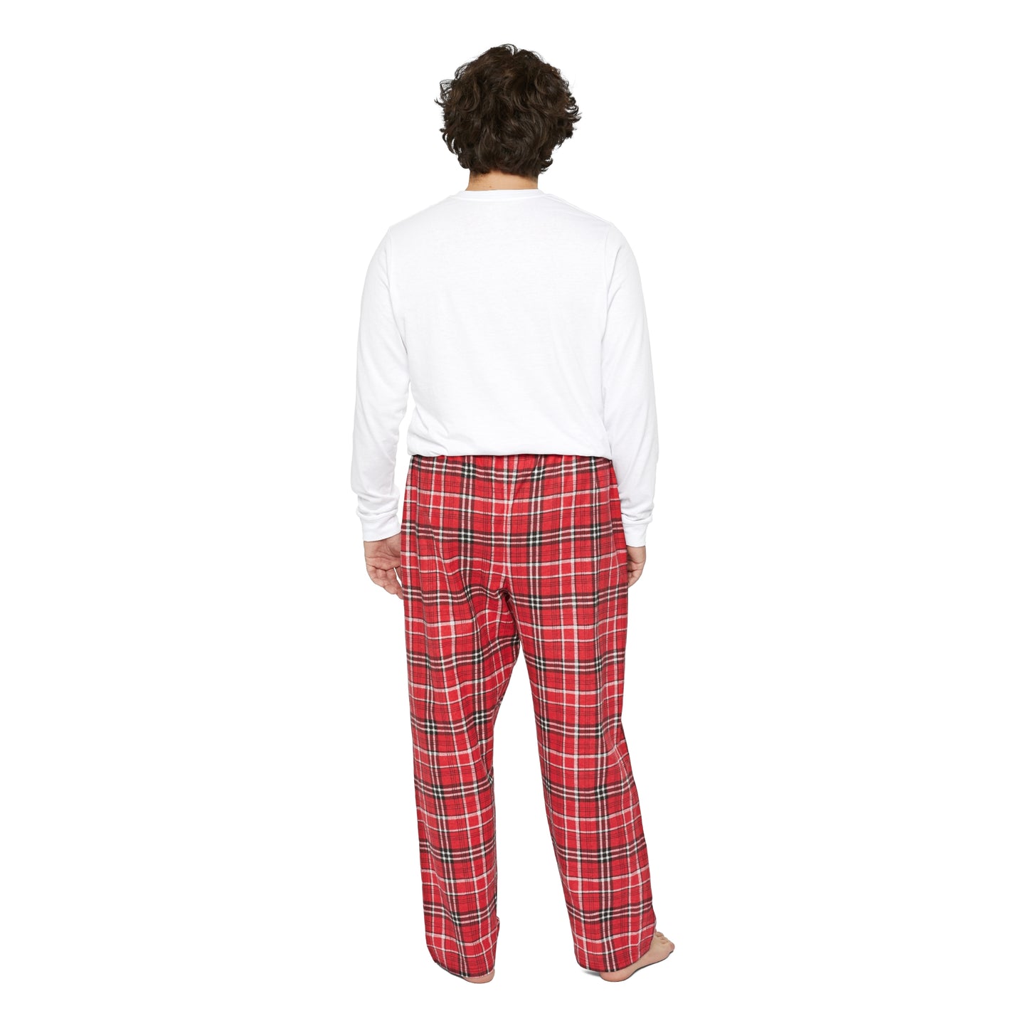 Patriotic American Eagle Sprite In Front of American Flag - Men's Long Sleeve Pajama Set (Mericlaw, TCG World)
