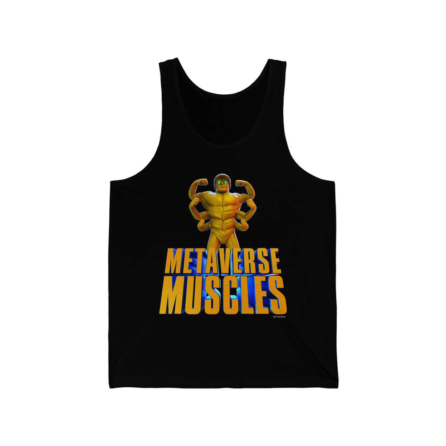 Helmix Metaverse Muscles - TCG World Sprite Adult Unisex Jersey Tank Top Shirt