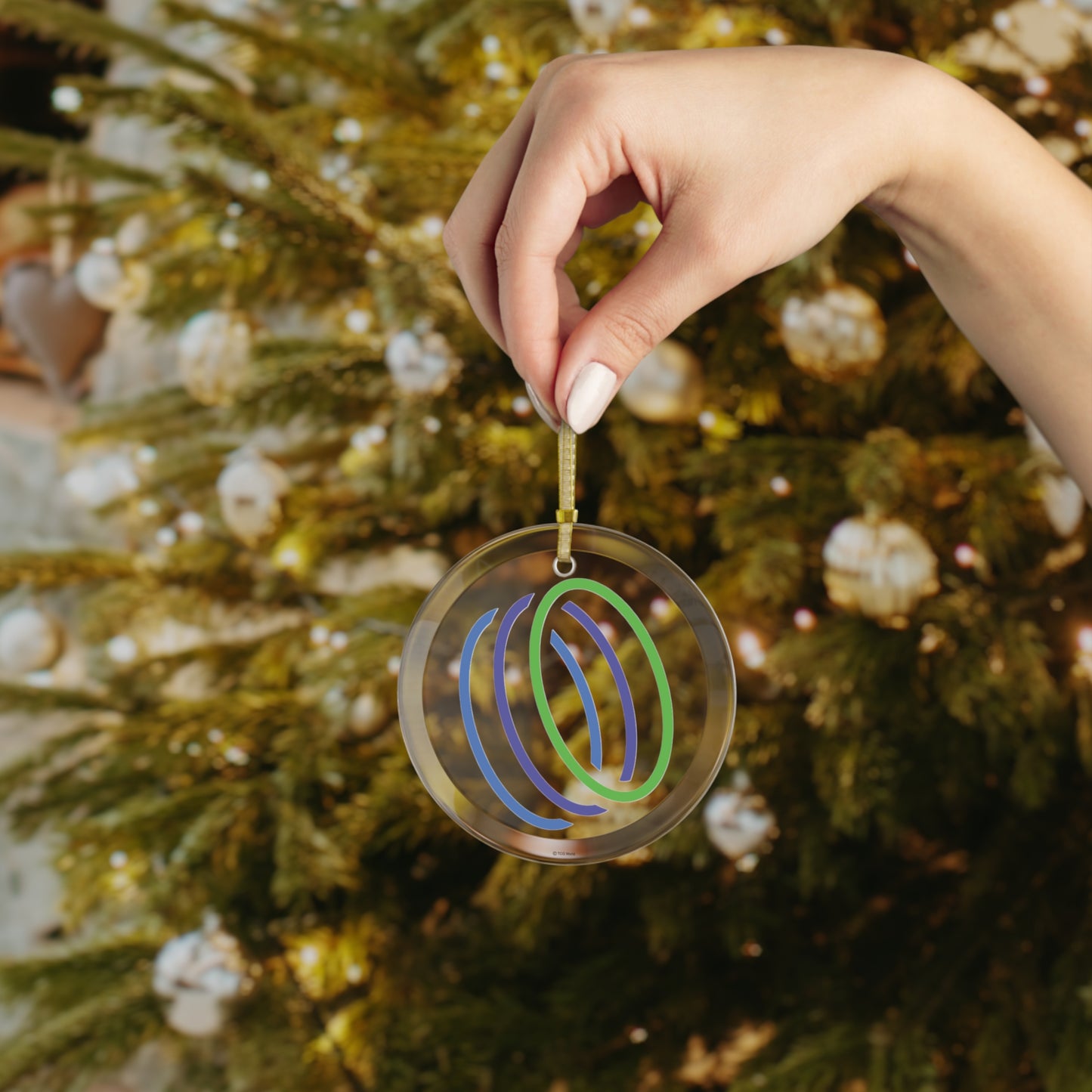 TCG World Glass Ornament