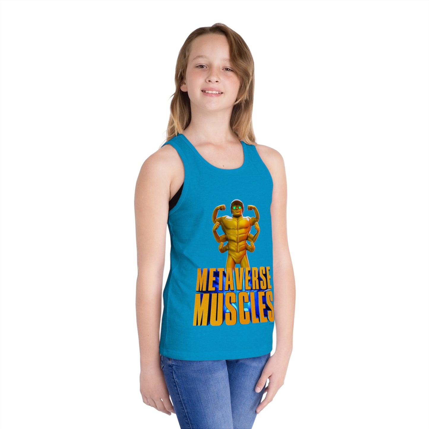 Helmix Metaverse Muscles - TCG World Metaverse Kid's Jersey Tank Top Shirt
