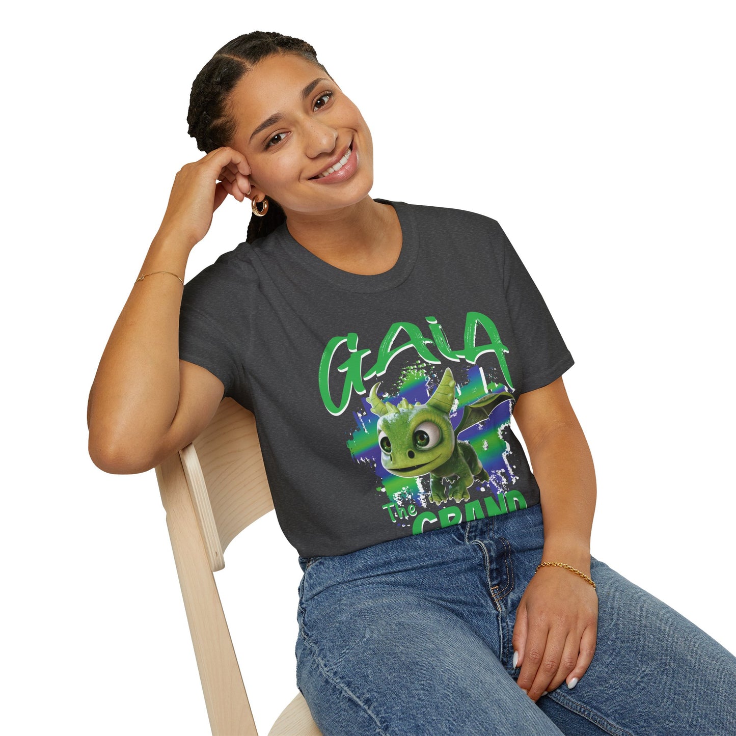 Gaia The Grand - Paint Splatter Unisex Adult Softstyle T-Shirt