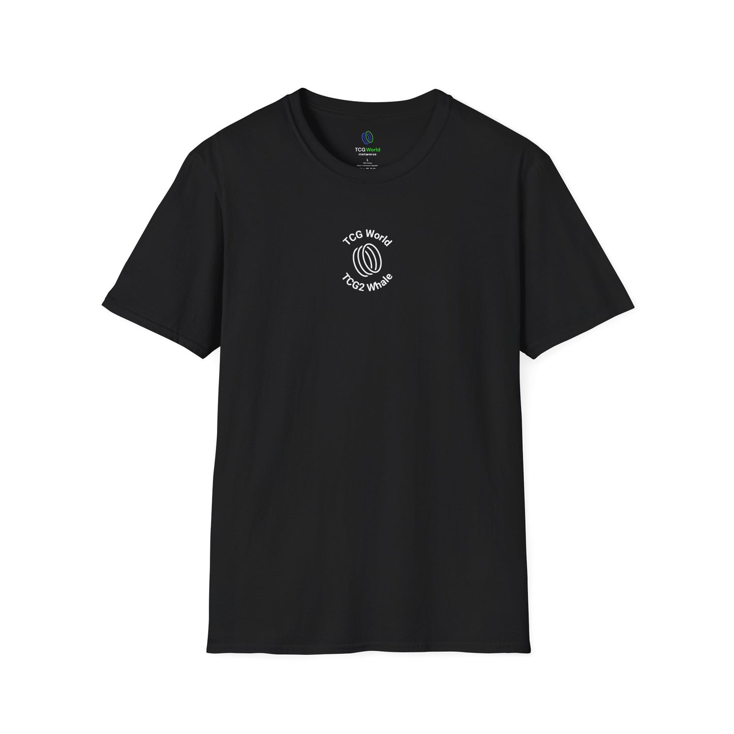 TCG World TCG2 Whale Center Logo - Unisex Adult Softstyle T-Shirt