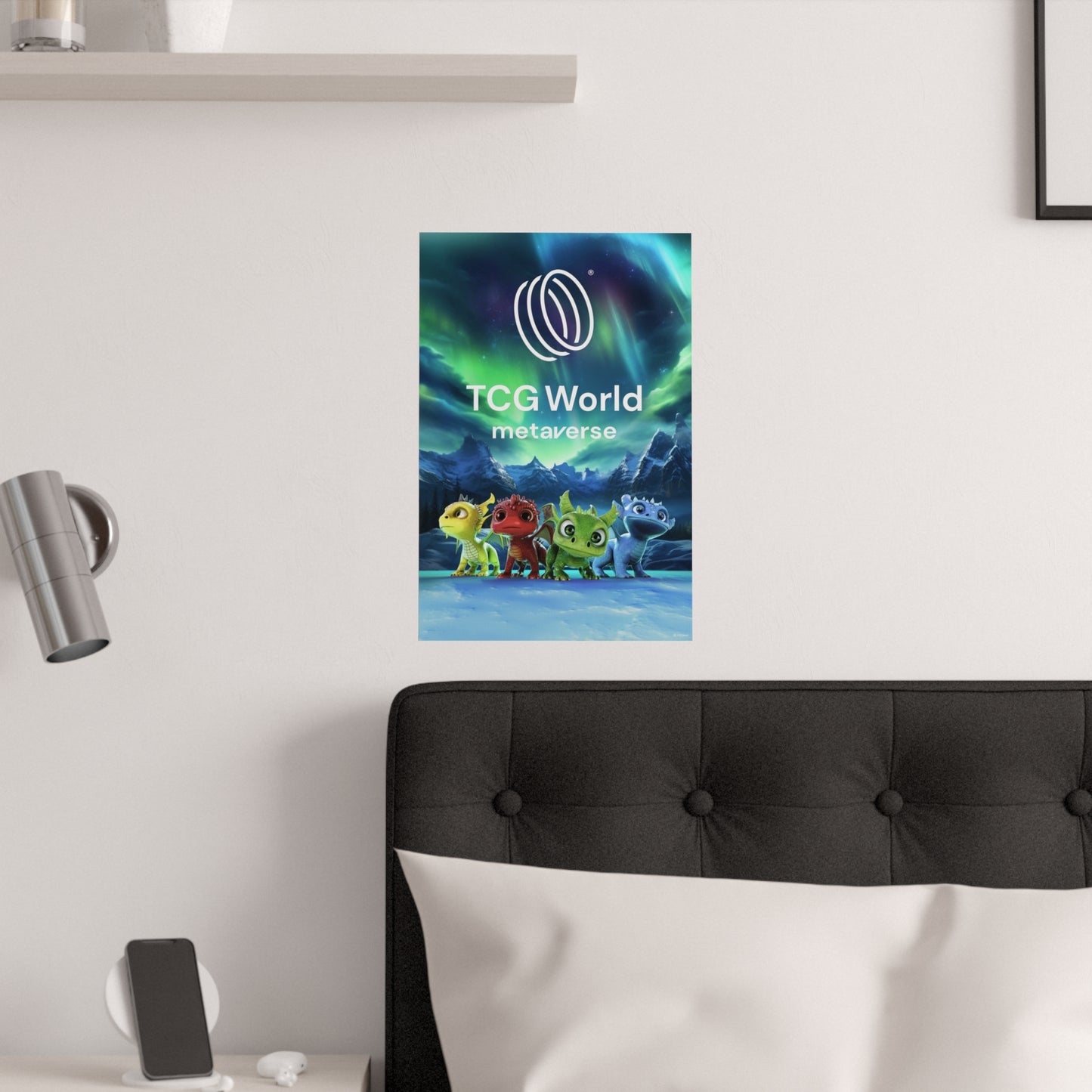 TCG World Baby Dragons Satin Poster (White Logo)