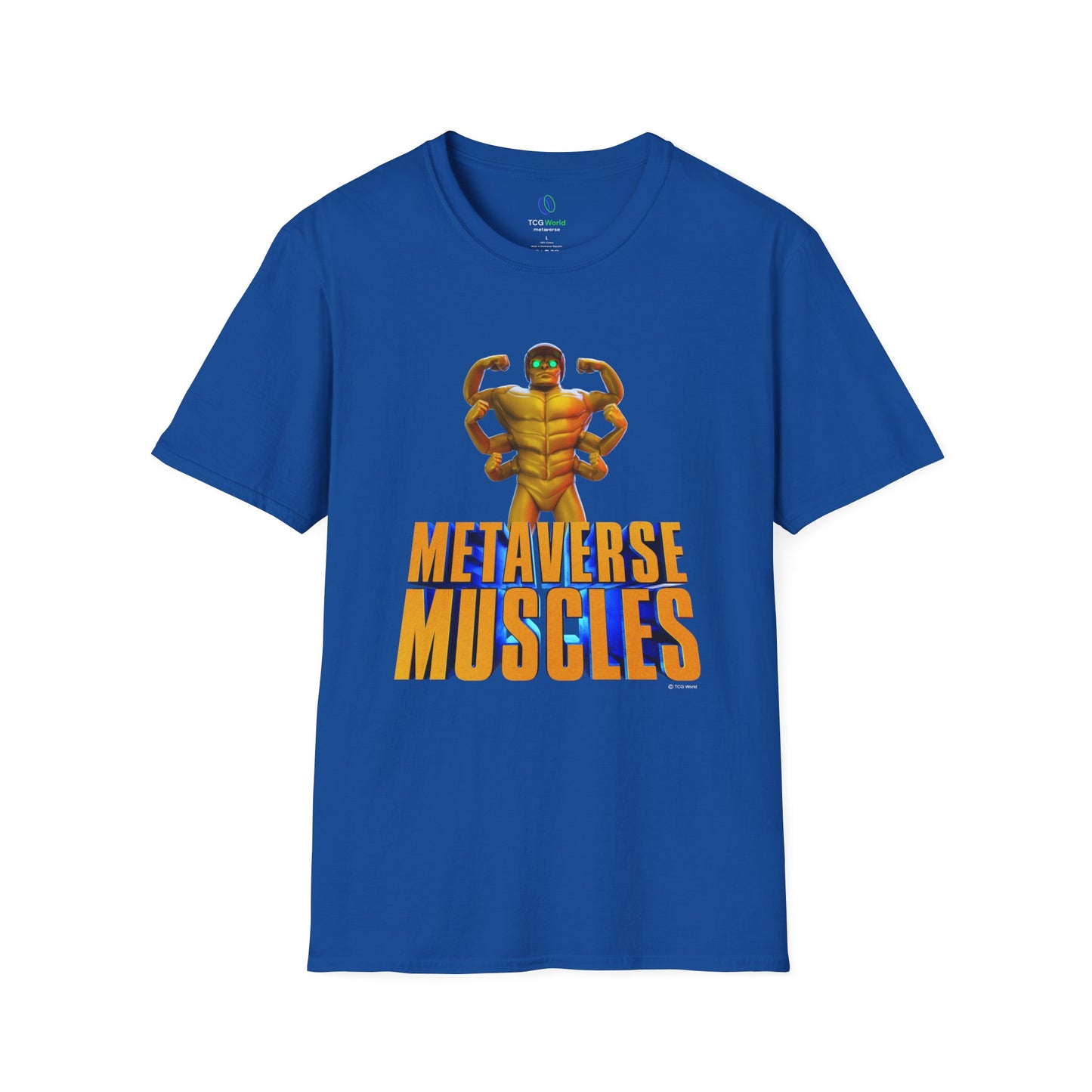 Helmix Metaverse Muscles - TCG World Metaverse Unisex Adult Softstyle T-Shirt