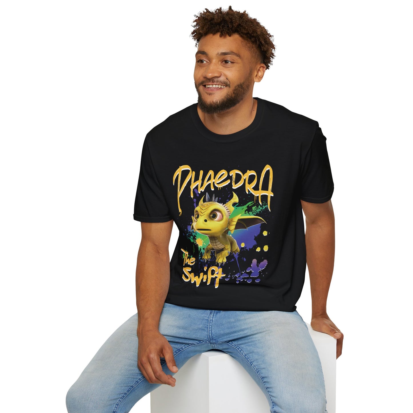 Phaedra The Swift - Paint Splatter Unisex Adult Softstyle T-Shirt