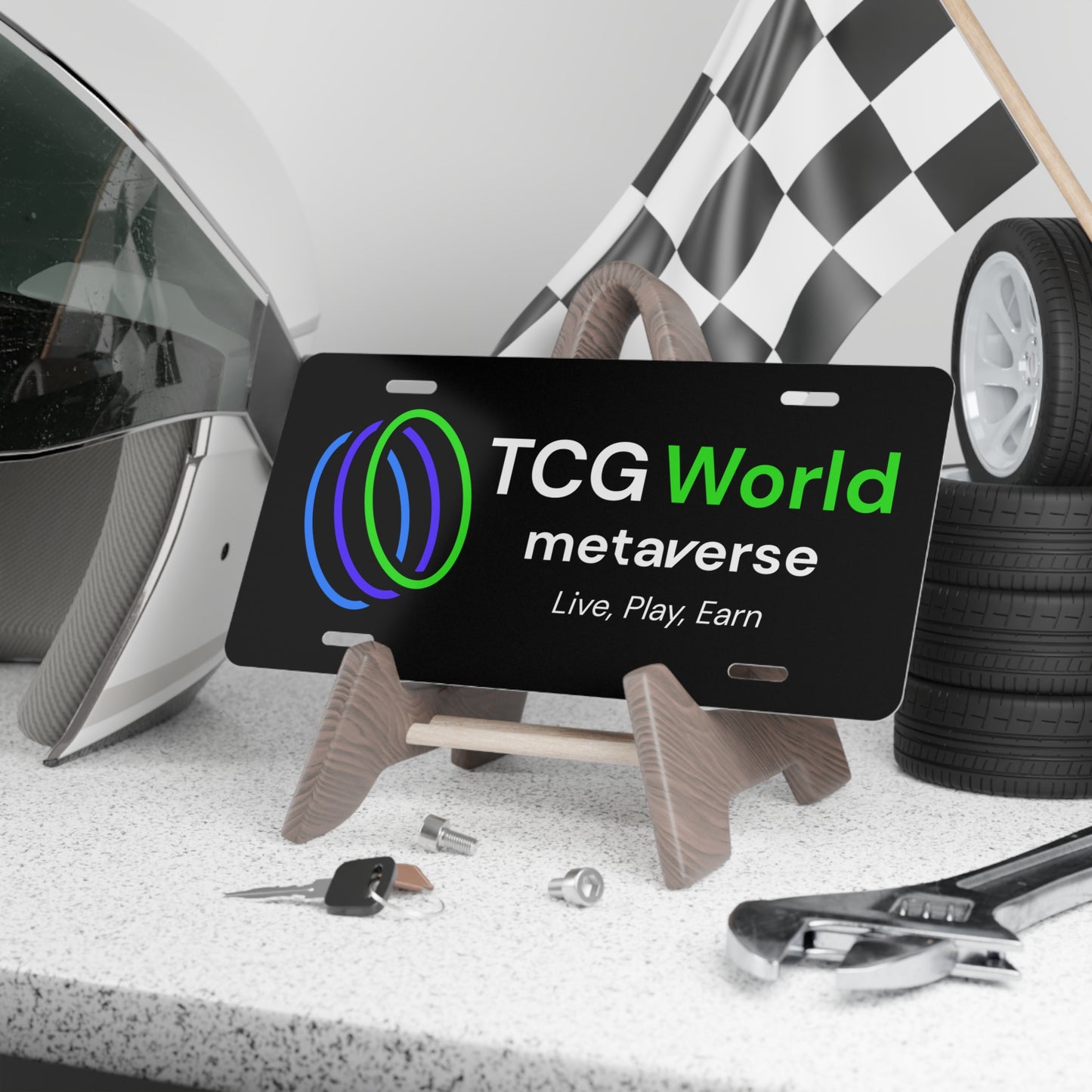 TCG World Metaverse Vanity License Plate