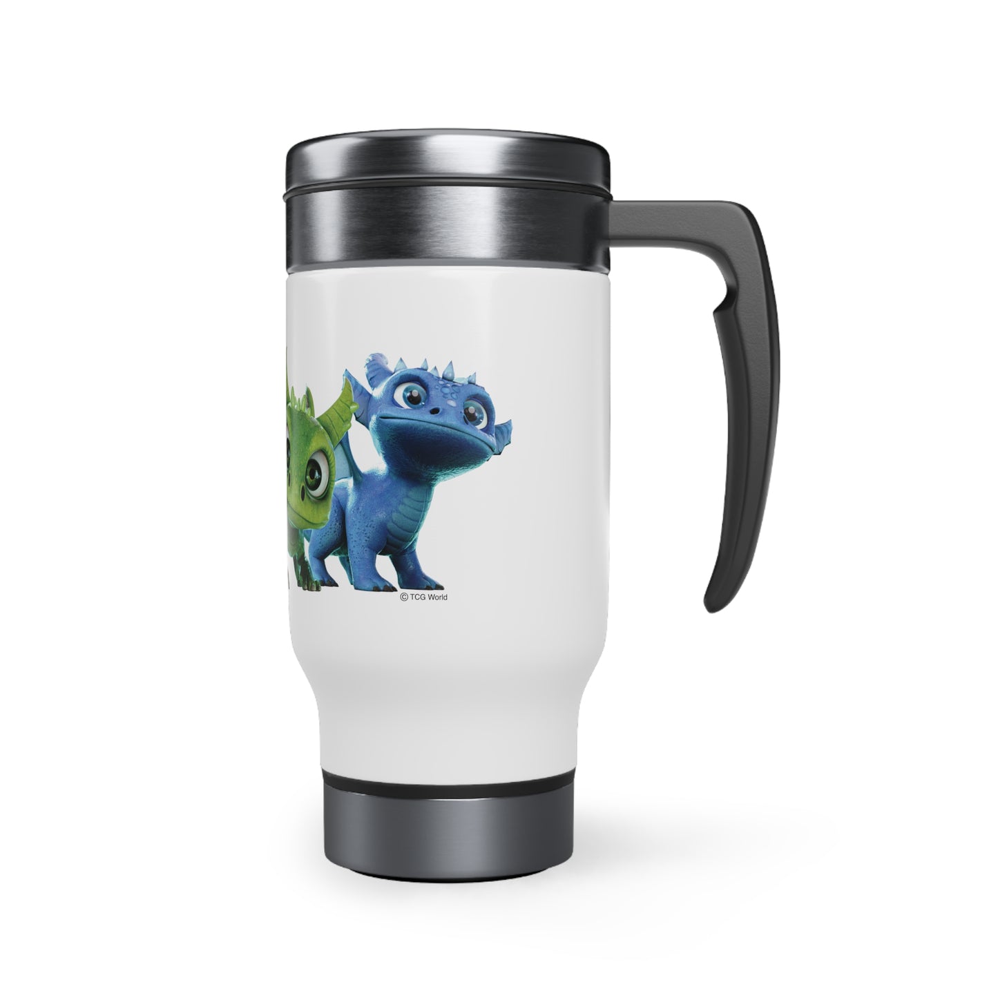 Baby Dragons Stainless Steel Travel Mug with Handle, 14oz