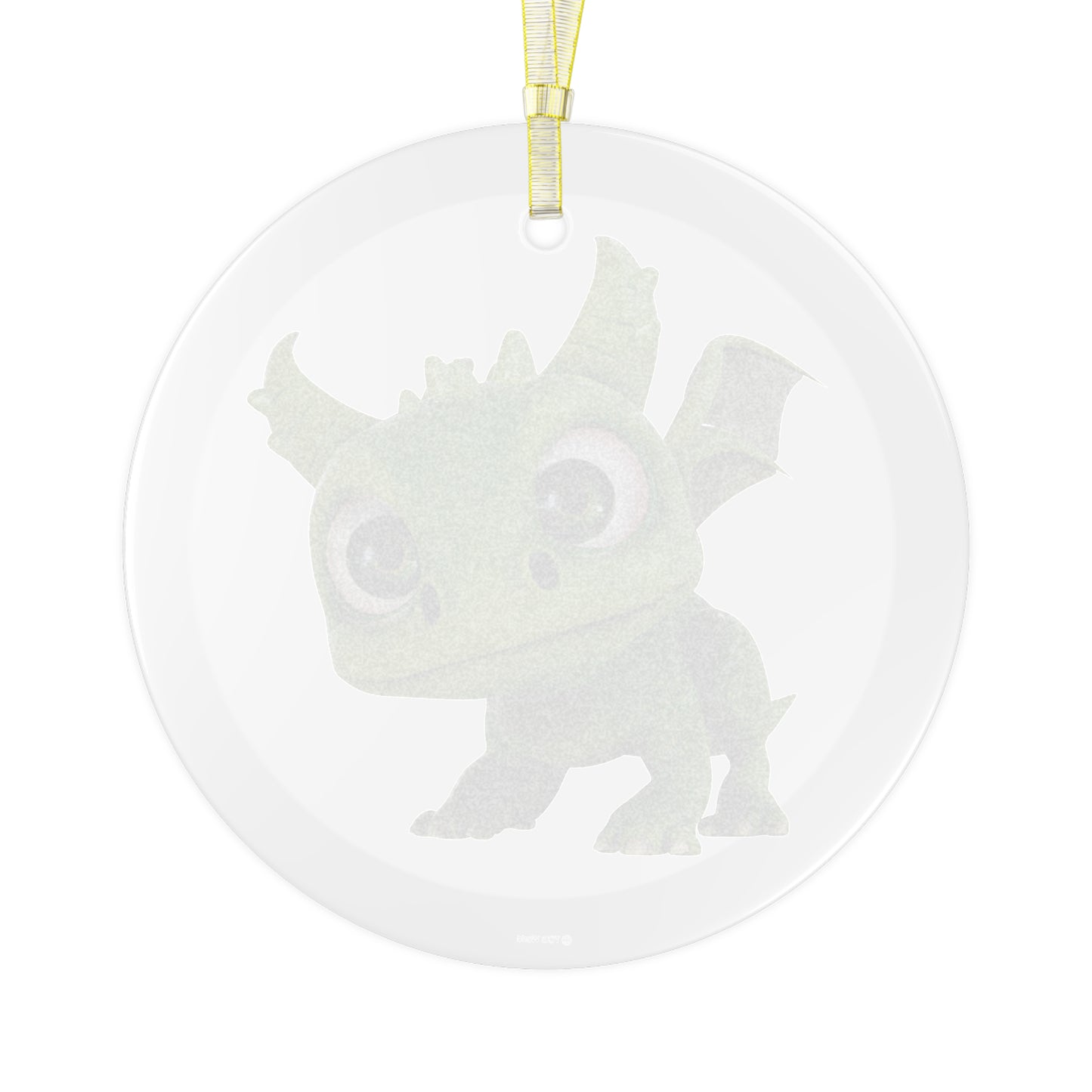 Baby Gaia Dragon Glass Ornament