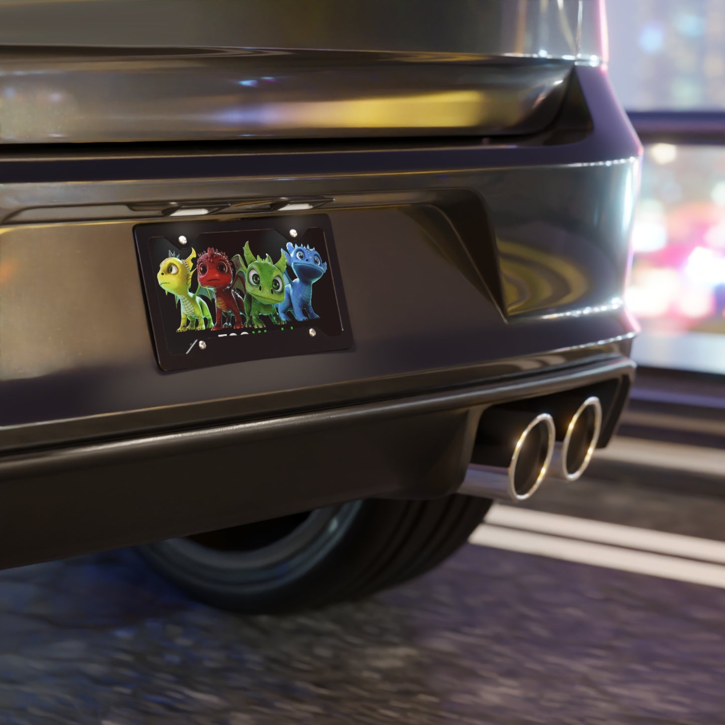 TCG World Dragons Vanity License Plate