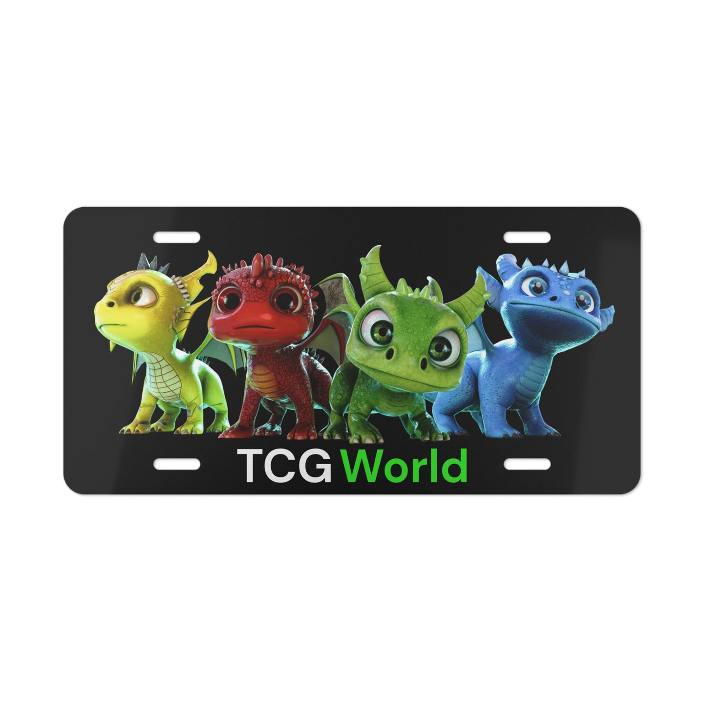 TCG World Dragons Vanity License Plate