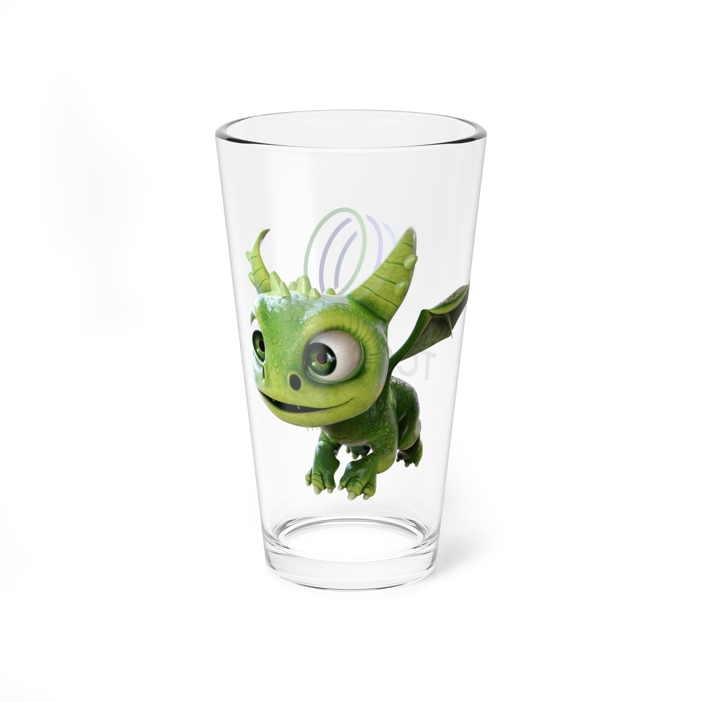 Gaia the Adorable Baby Dragon, TCG World Tall Serving Glass, 16oz