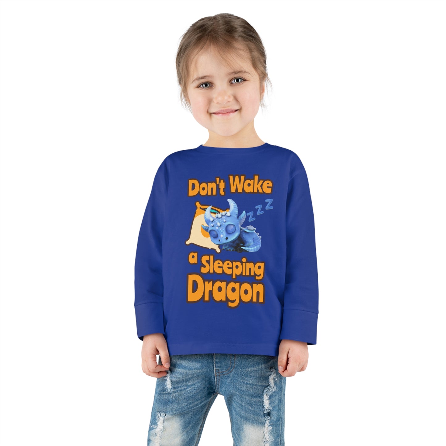 Boreas Don't Wake A Sleeping Dragon Toddler Long Sleeve Shirt
