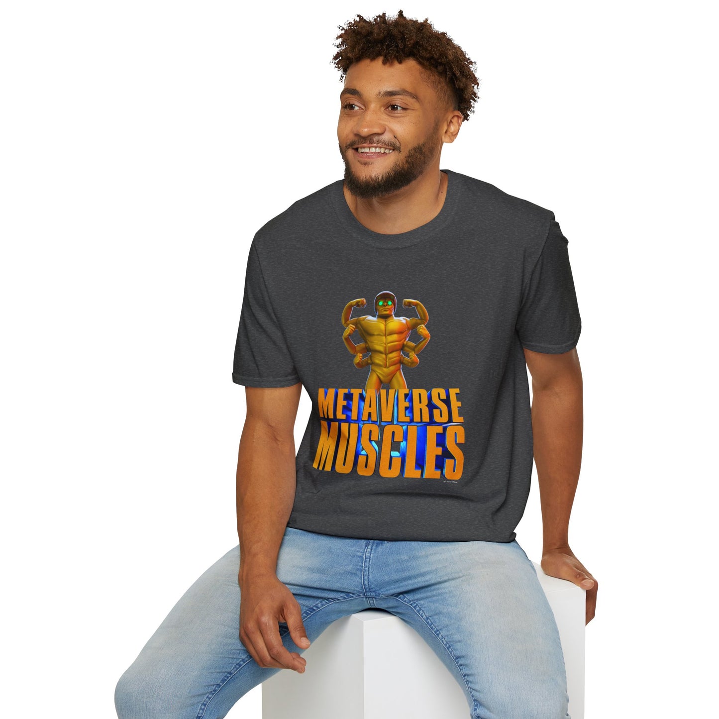 Helmix Metaverse Muscles - TCG World Metaverse Unisex Adult Softstyle T-Shirt