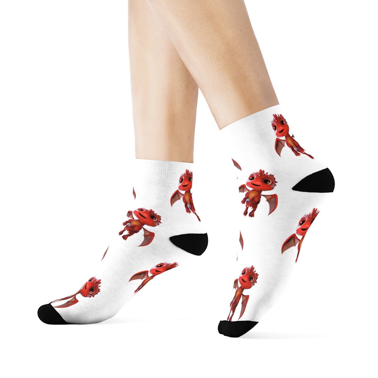 Flying Aifos Crew Socks - Adult (White)
