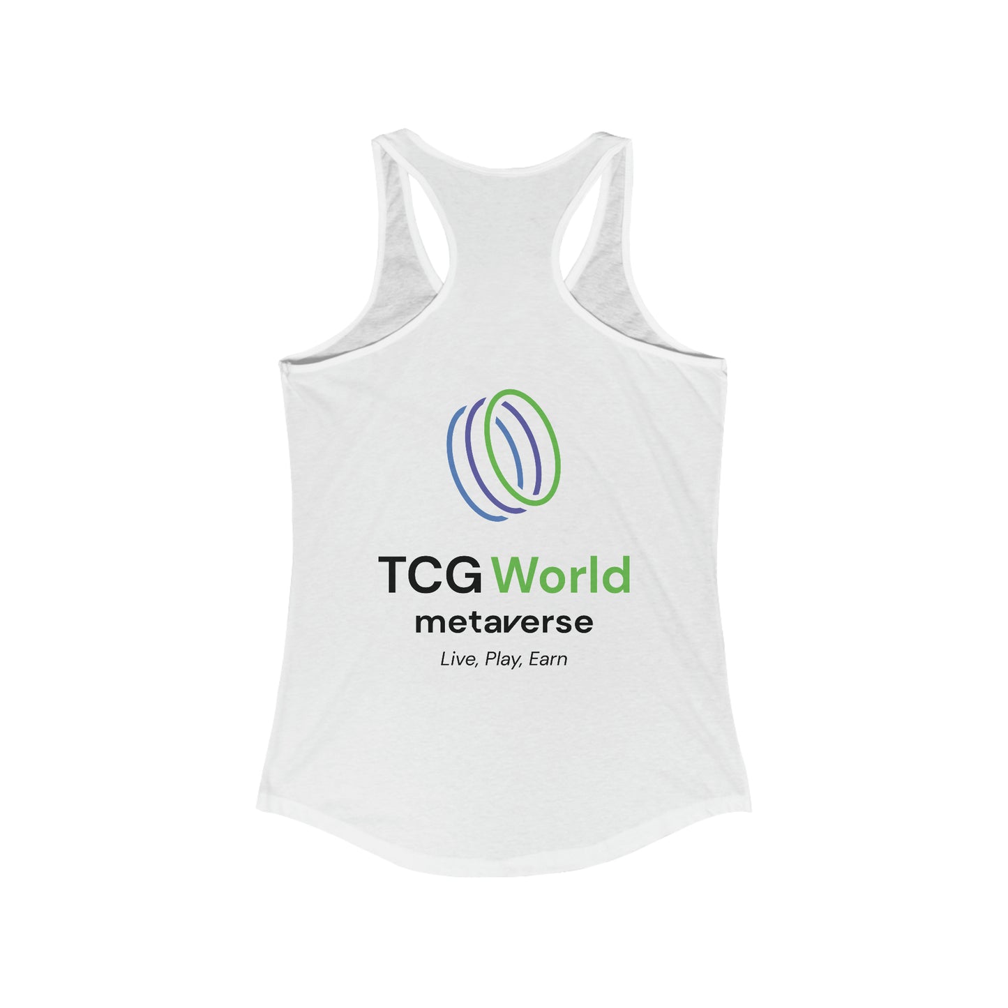 Aifos The Goddess Guardian of the Metaverse Women's Ideal Racerback Tank Top Shirt