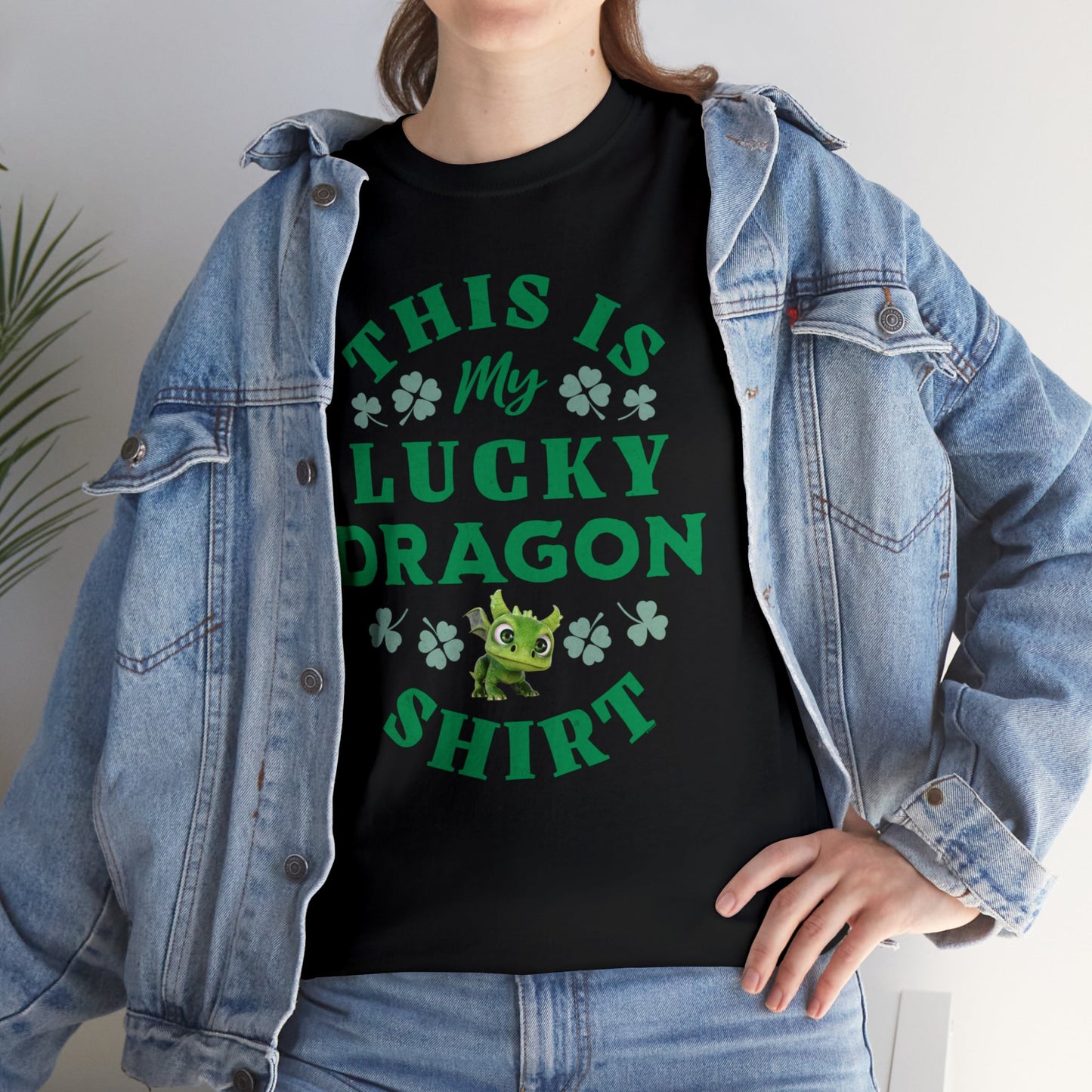 This is my Lucky Dragon Shirt Gaia Saint Patrick's Day Adult Unisex Heavy Cotton Tee