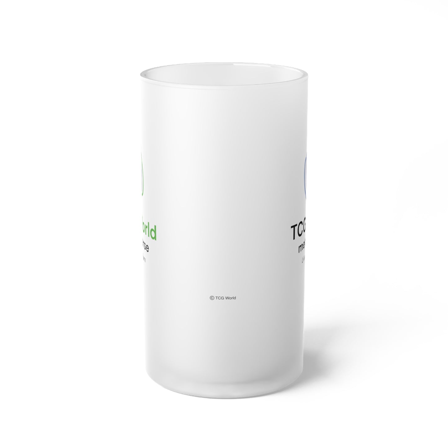 TCG World Tall Frosted Glass Mug