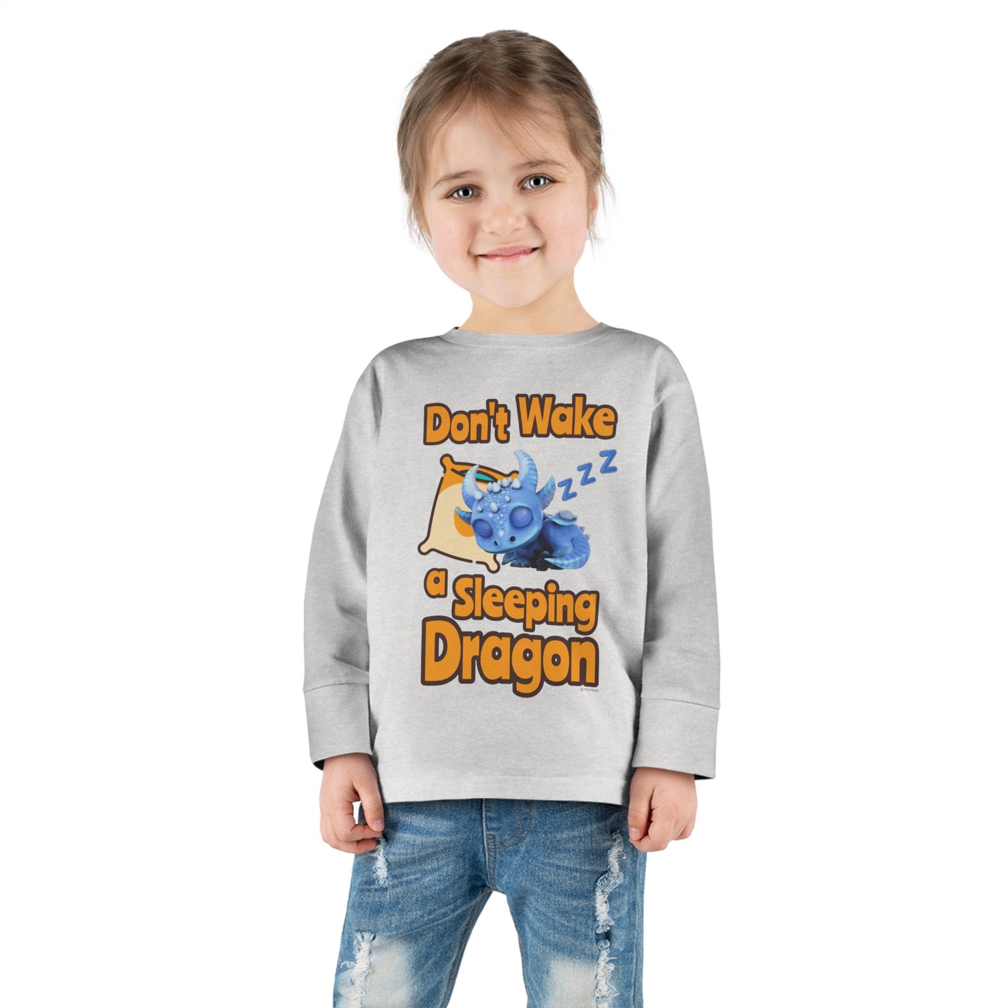 Boreas Don't Wake A Sleeping Dragon Toddler Long Sleeve Shirt