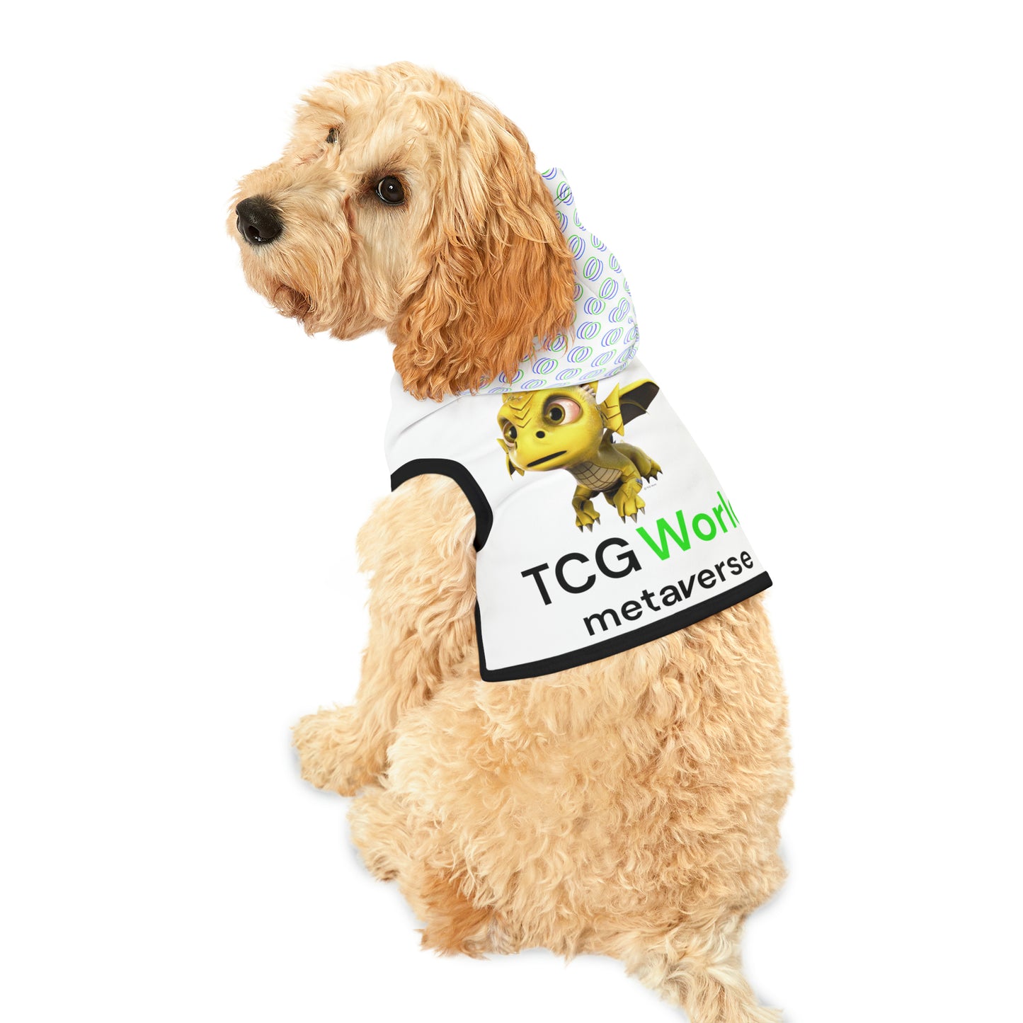 TCG World Metaverse Pet Gear - Phaedra Pet Hoodie for Cats or Dogs (White)