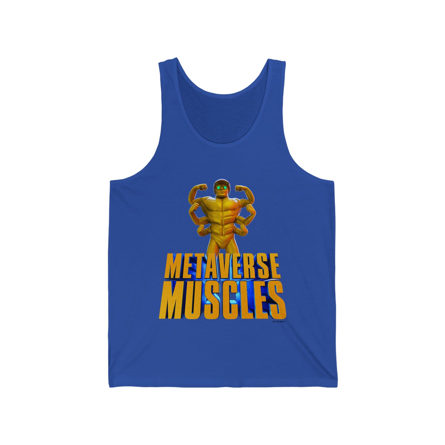Helmix Metaverse Muscles - TCG World Sprite Adult Unisex Jersey Tank Top Shirt