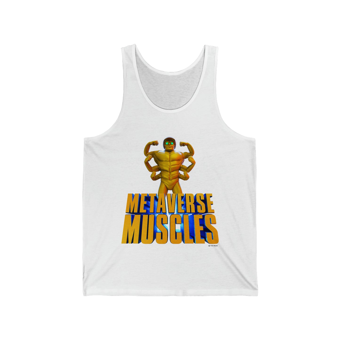 Helmix Metaverse Muscles - TCG World Sprite Adult Unisex Jersey Tank Top Shirt