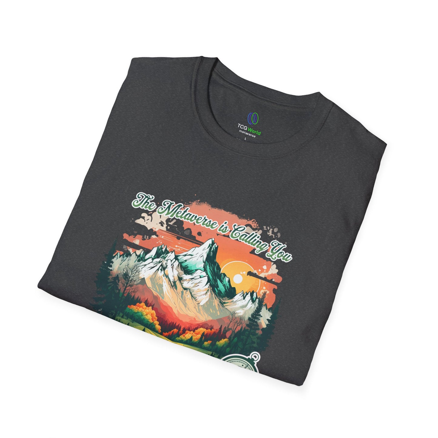 The Emerald Forest - The Metaverse Is Calling You - TCG World Unisex Adult Softstyle T-Shirt