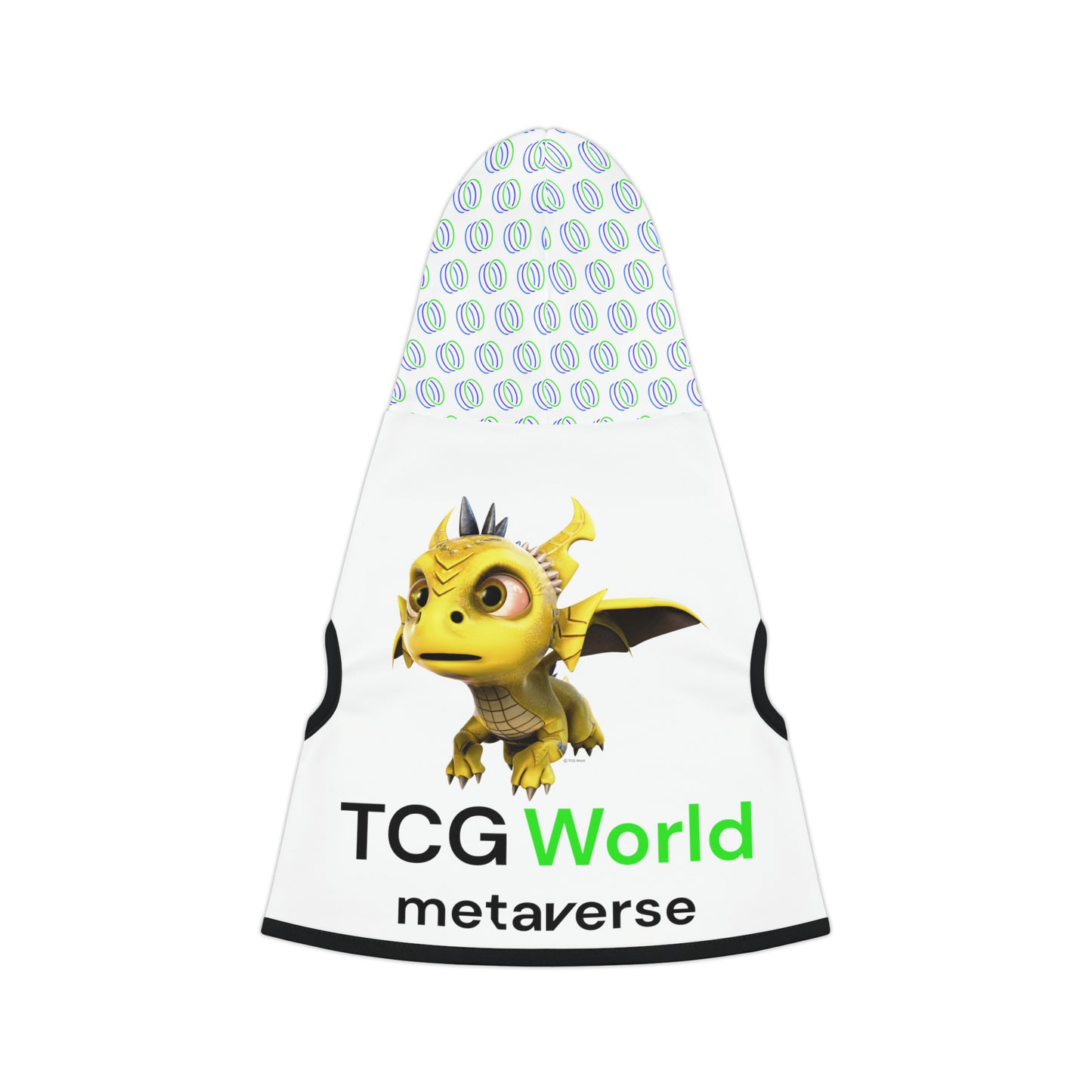 TCG World Metaverse Pet Gear - Phaedra Pet Hoodie for Cats or Dogs (White)