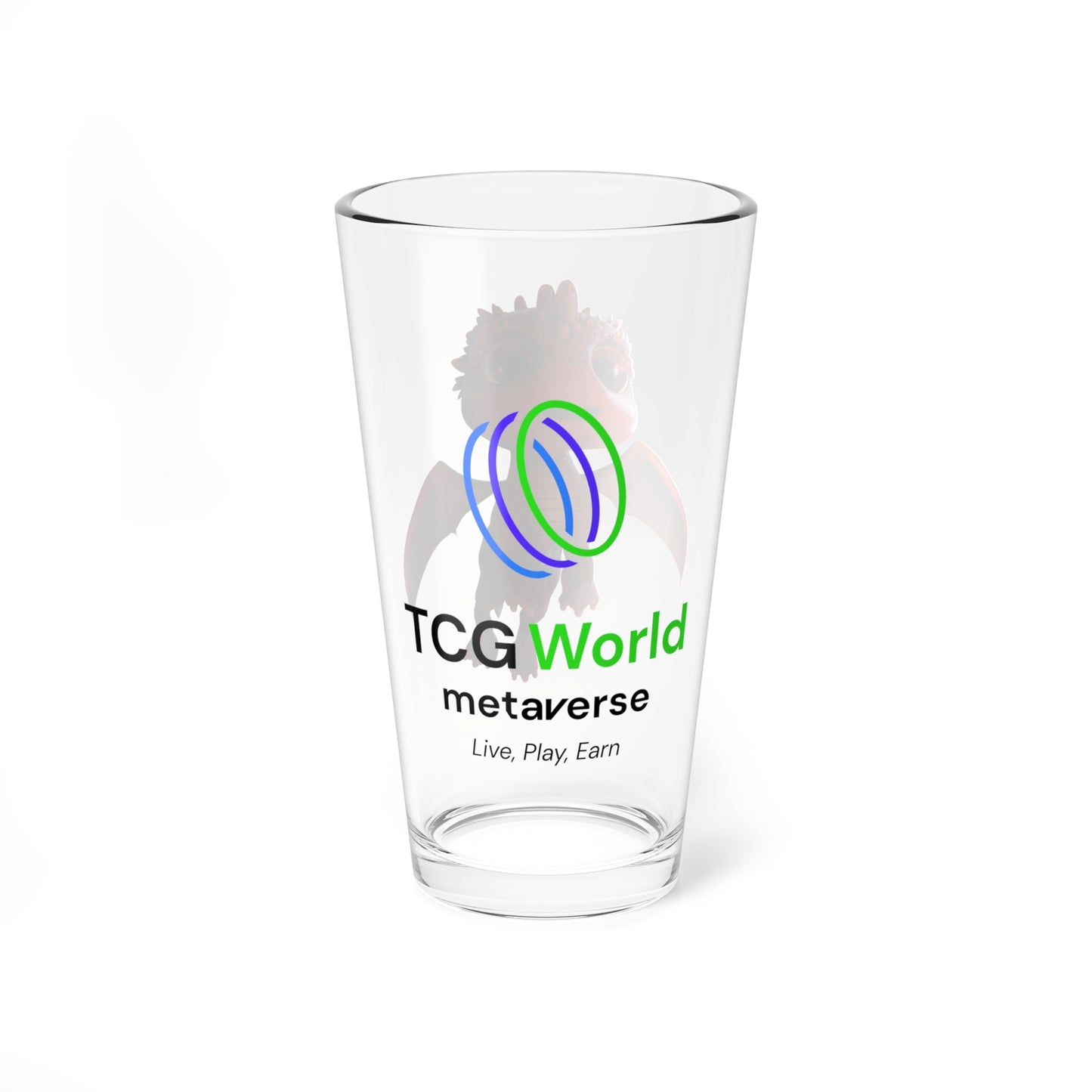 Aifos the Adorable Baby Dragon, TCG World Tall Serving Glass, 16oz
