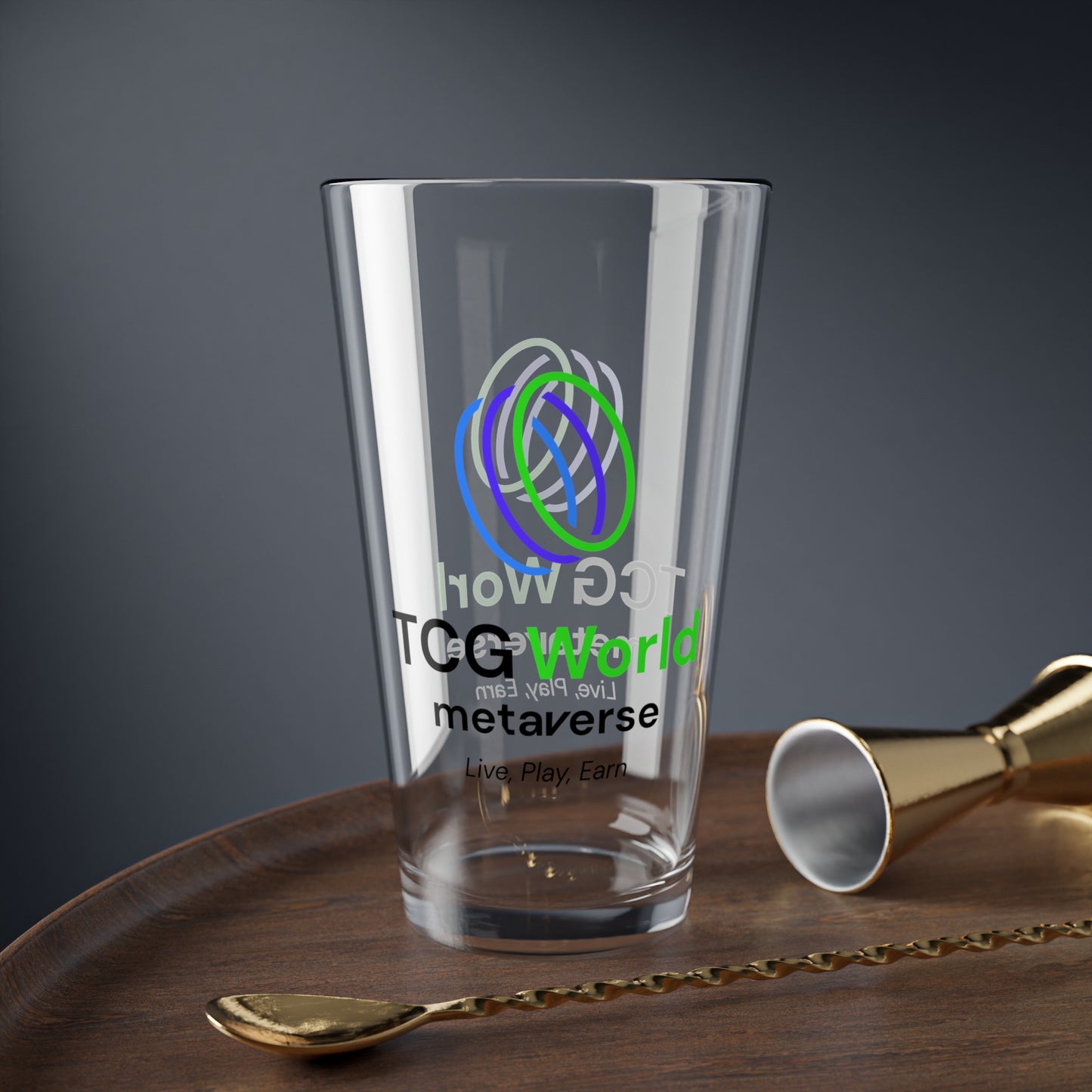 TCG World Metaverse Tall Serving Glass, 16oz