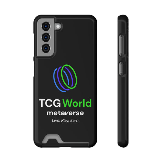 TCG World Metaverse Phone Case With Card Holder - Black (Samsung Galaxy S21 Models)