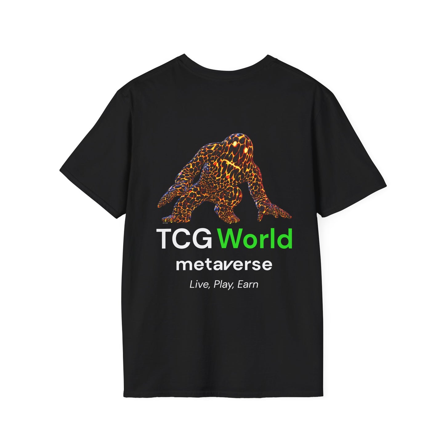 Lava Man - TCG World Metaverse Sprite Unisex Adult Softstyle T-Shirt