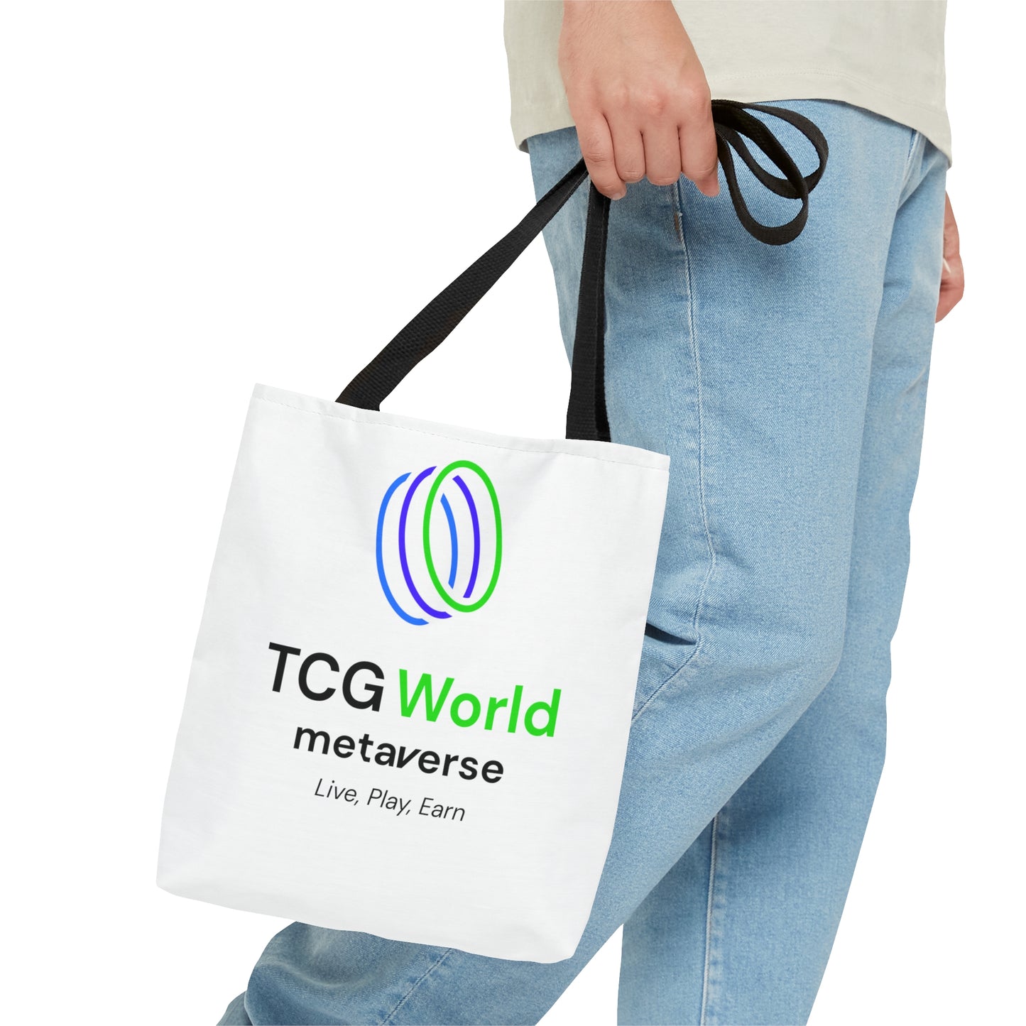 TCG World Metaverse Tote Bag - White