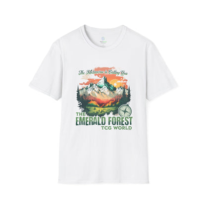 The Emerald Forest - The Metaverse Is Calling You - TCG World Unisex Adult Softstyle T-Shirt