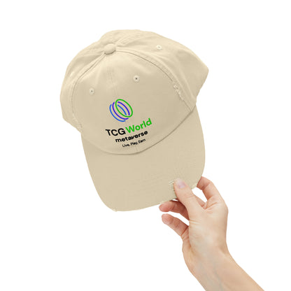 TCG World Metaverse Unisex Distressed Cap Hat