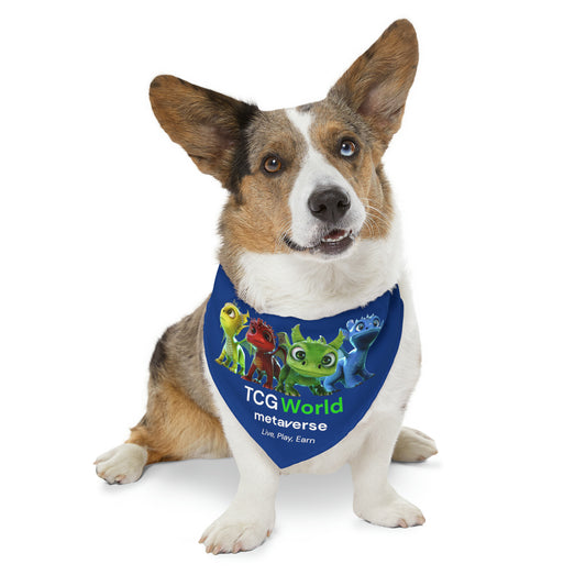 TCG World Metaverse Pet Gear - Baby Dragons Pet Bandana Collar (Blue)