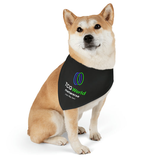 TCG World Metaverse Pet Gear - Pet Bandana Collar (Black)