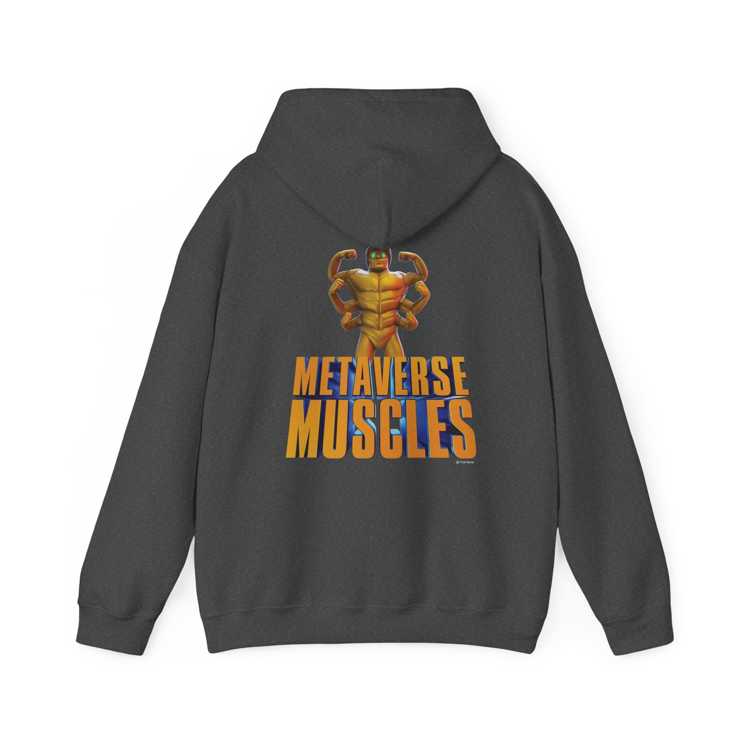 Helmix Metaverse Muscles Sprite - TCG World Adult Hoodie Unisex Heavy Blend™ Hooded Sweatshirt