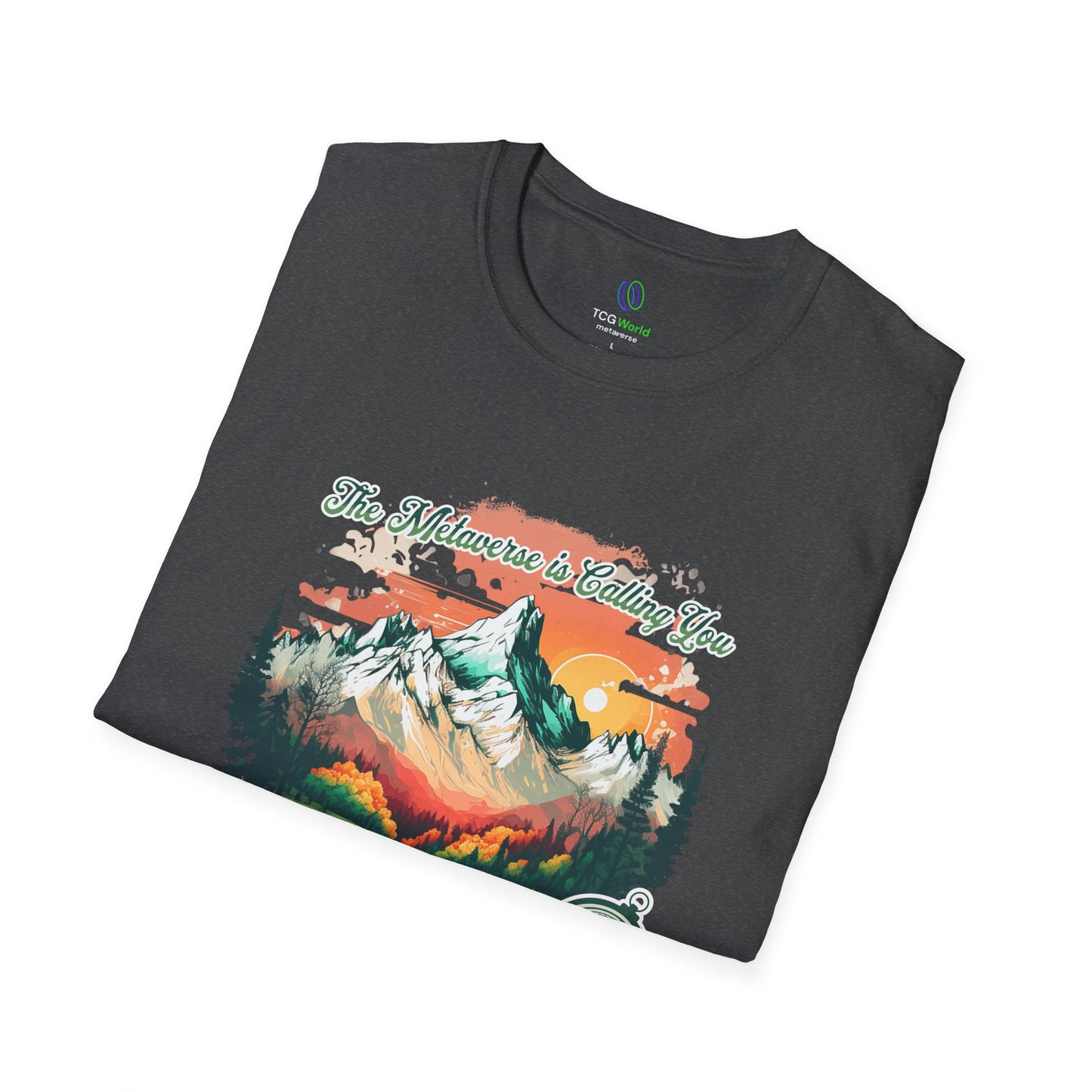 The Emerald Forest - The Metaverse Is Calling You - TCG World Unisex Adult Softstyle T-Shirt