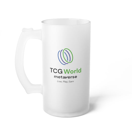 TCG World Tall Frosted Glass Mug
