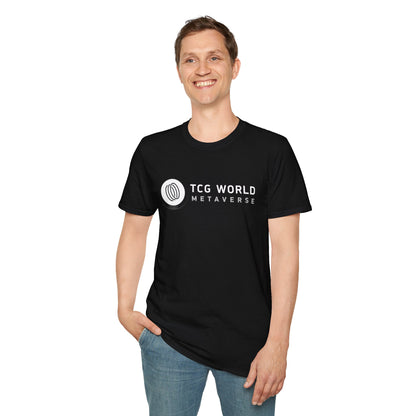 TCG World Metaverse White Logo Unisex Adult Softstyle T-Shirt