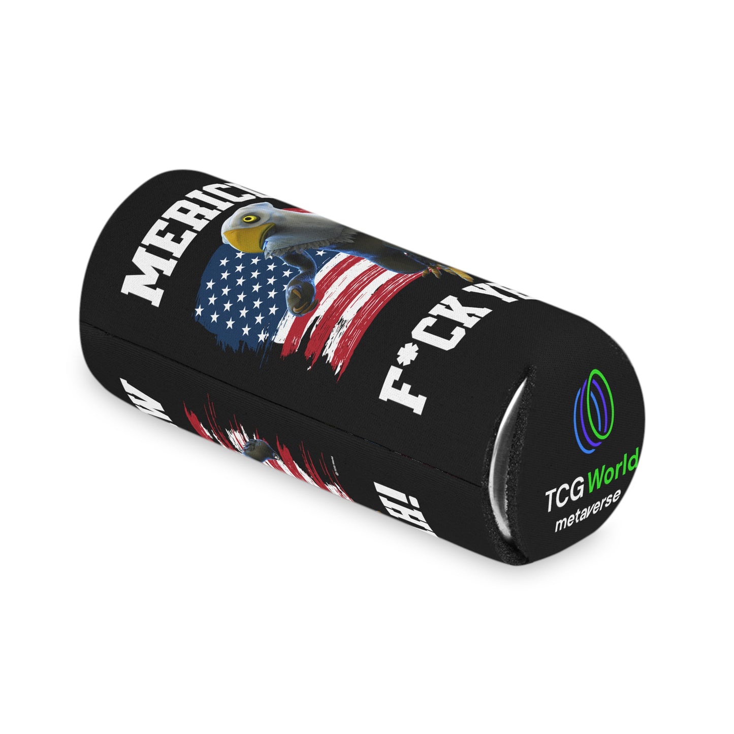 Mericlaw F*ck Yeah - TCG World Metaverse Sprite / American Flag Can Cooler