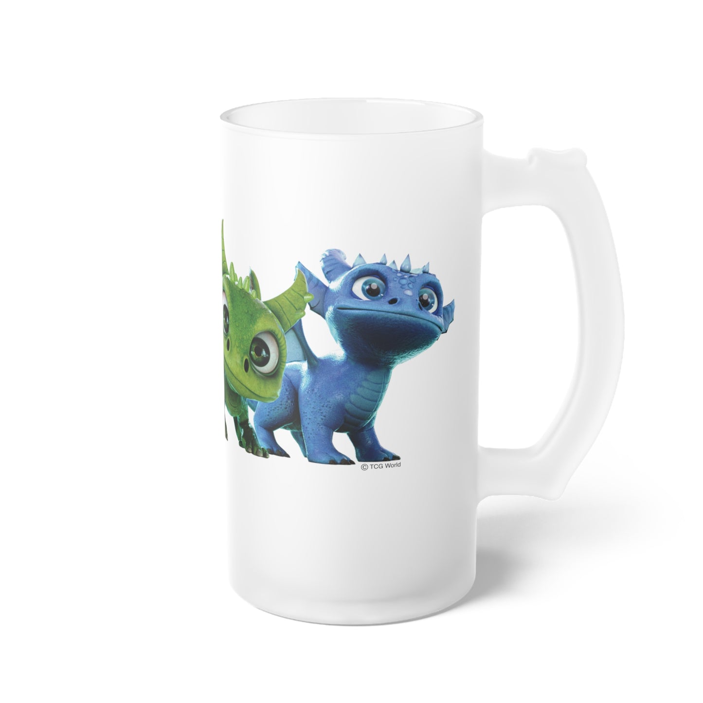 Baby Dragons Tall Frosted Glass Mug