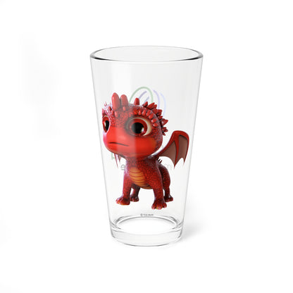 Aifos the Adorable Baby Dragon - TCG World Metaverse Tall Serving Glass, 16oz