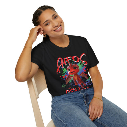 Aifos The Goddess - Paint Splatter Unisex Adult Softstyle T-Shirt