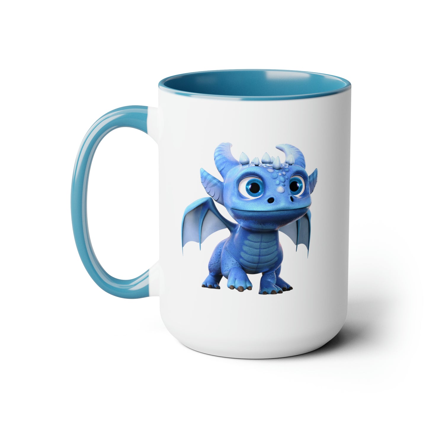 Baby Boreas Dragon - Two-Toned Coffee Mug, 15oz