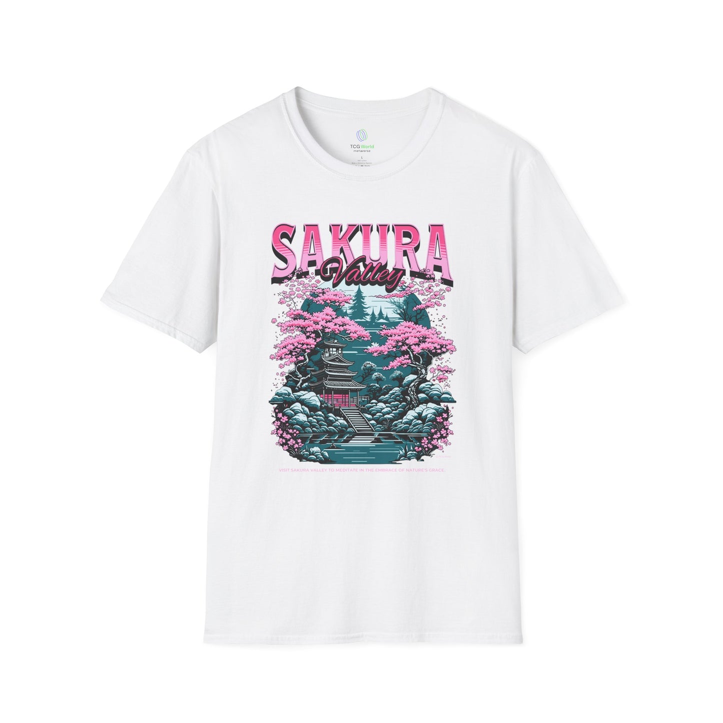 Visit Sakura Valley - TCG World Unisex Adult Softstyle T-Shirt