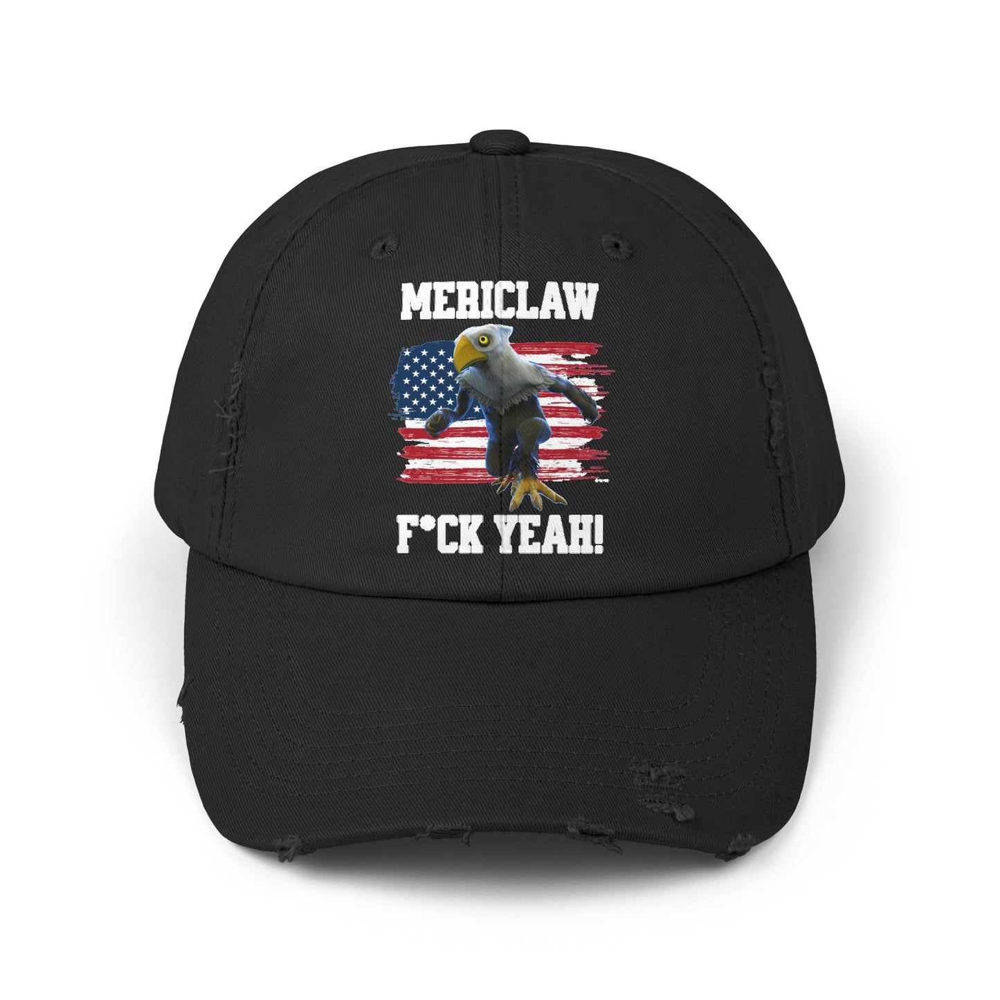 Mericlaw F*ck Yeah - TCG World Metaverse Sprite / American Flag Unisex Distressed Cap