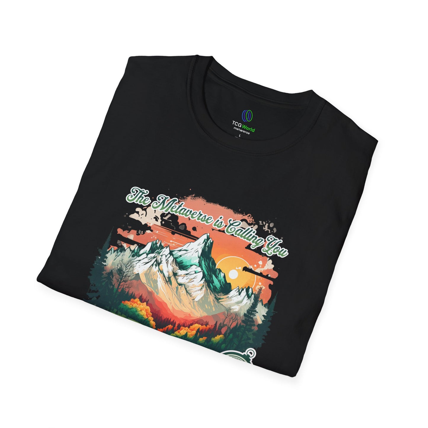 The Emerald Forest - The Metaverse Is Calling You - TCG World Unisex Adult Softstyle T-Shirt